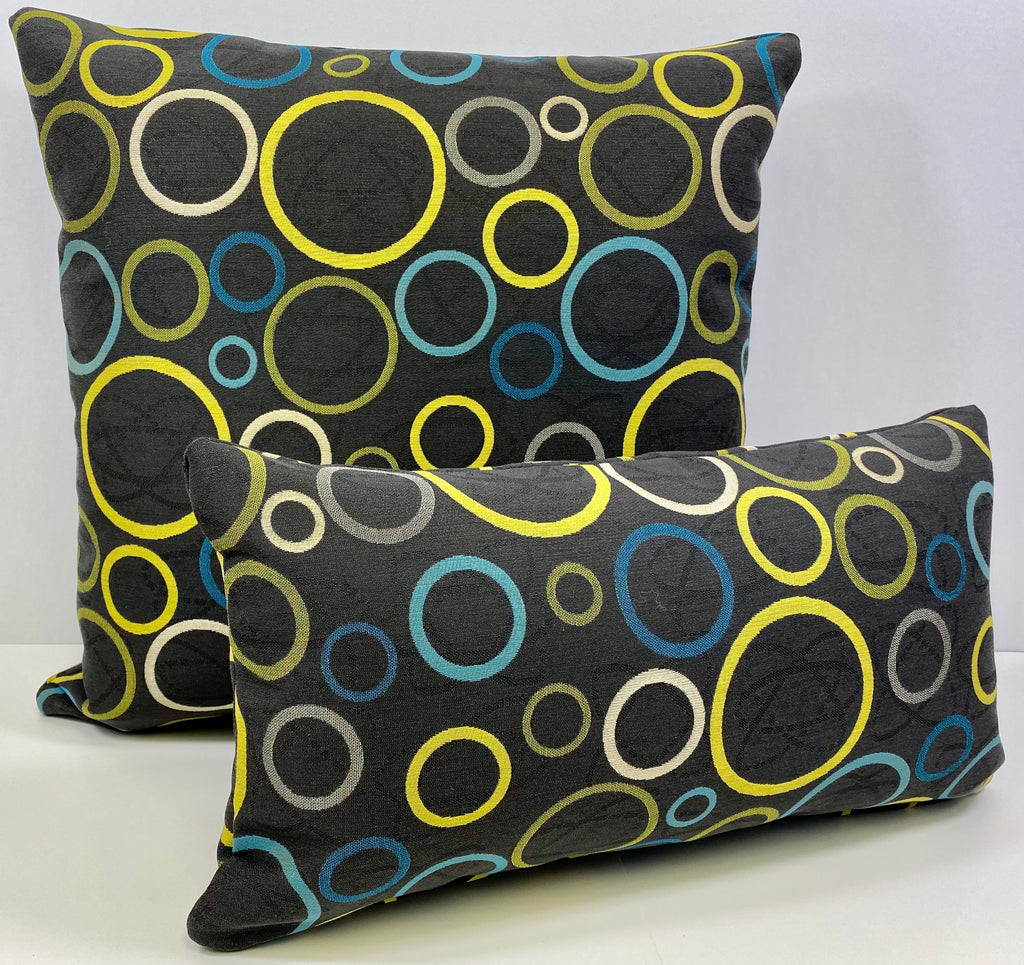 Luxury Outdoor Lumbar Pillow - 22" x 12"- Suds