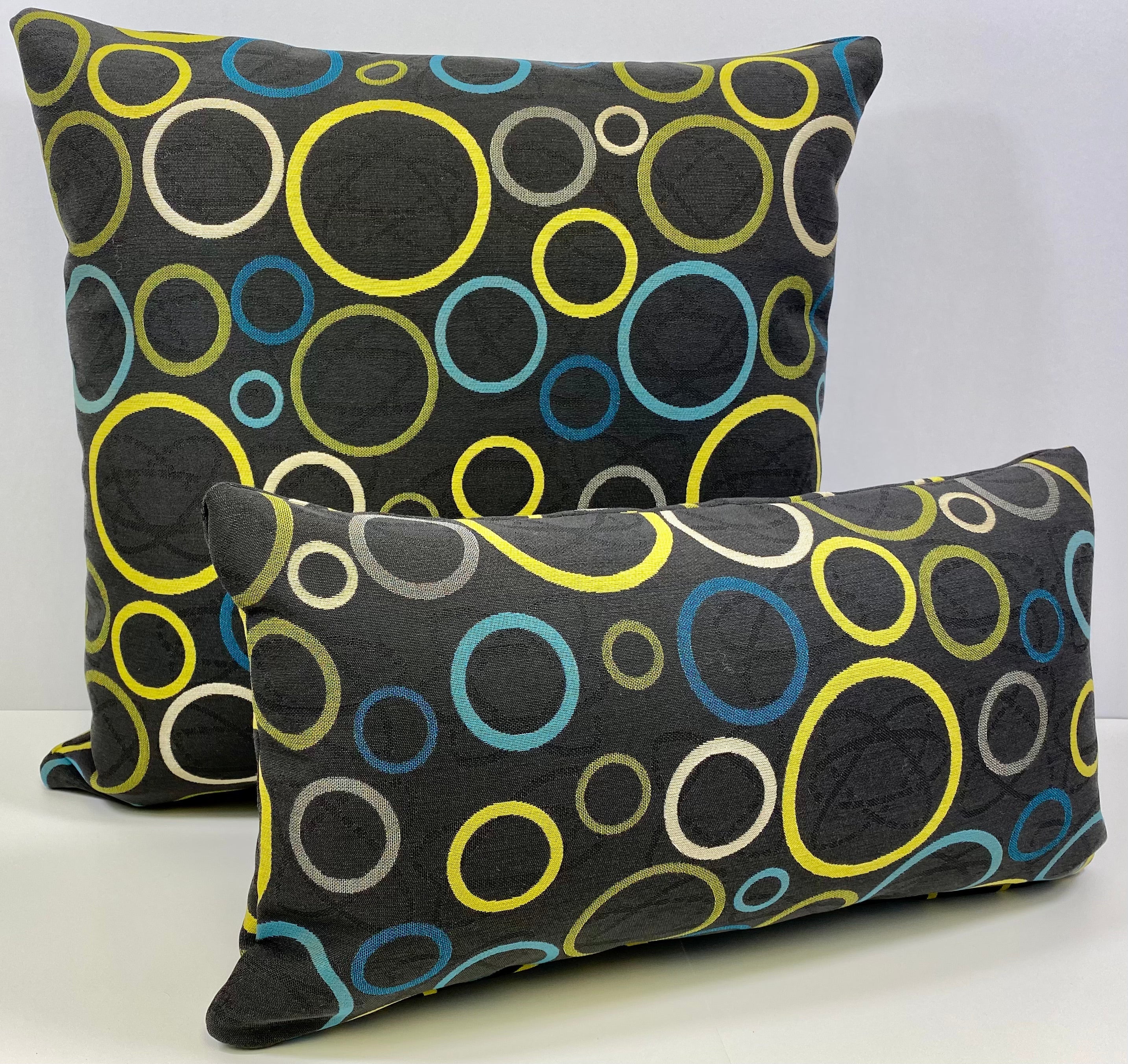 Luxury Outdoor Lumbar Pillow - 22" x 12"- Suds