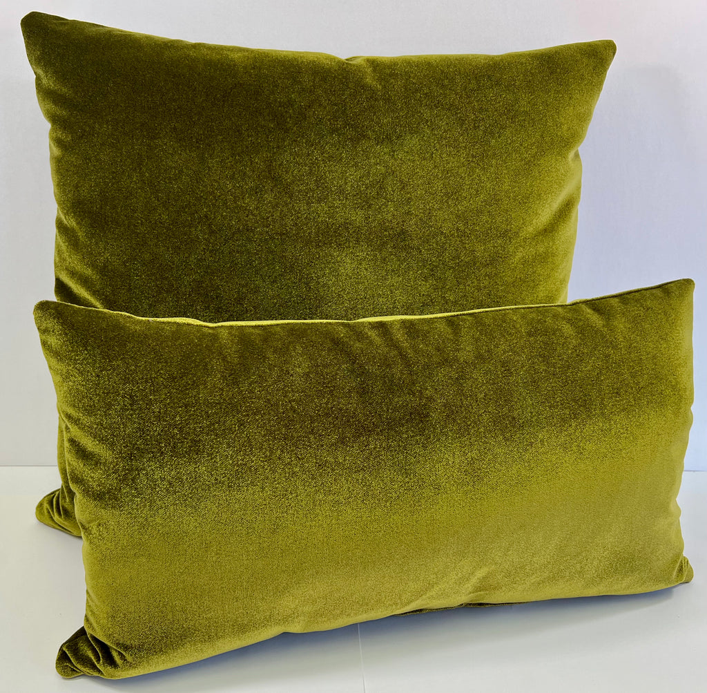Luxury Lumbar Pillow - 24" x 14" - Cactus Lumbar Green Lovely Sage Green Thick Velvet With A Lovely Lustre