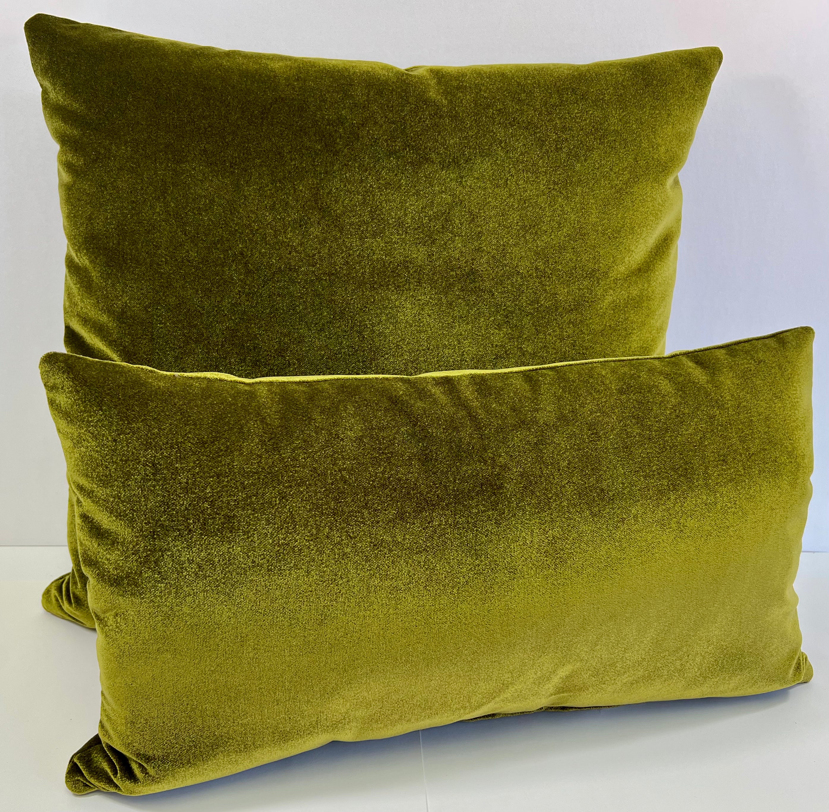 Luxury Lumbar Pillow - 24" x 14" - Cactus Lumbar Green Lovely Sage Green Thick Velvet With A Lovely Lustre
