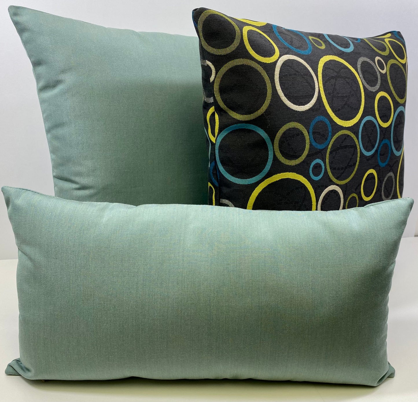 Luxury Outdoor Lumbar Pillow - 12" x 22" - Suds; Sunbrella, or equivalent, fabric with fiber fill