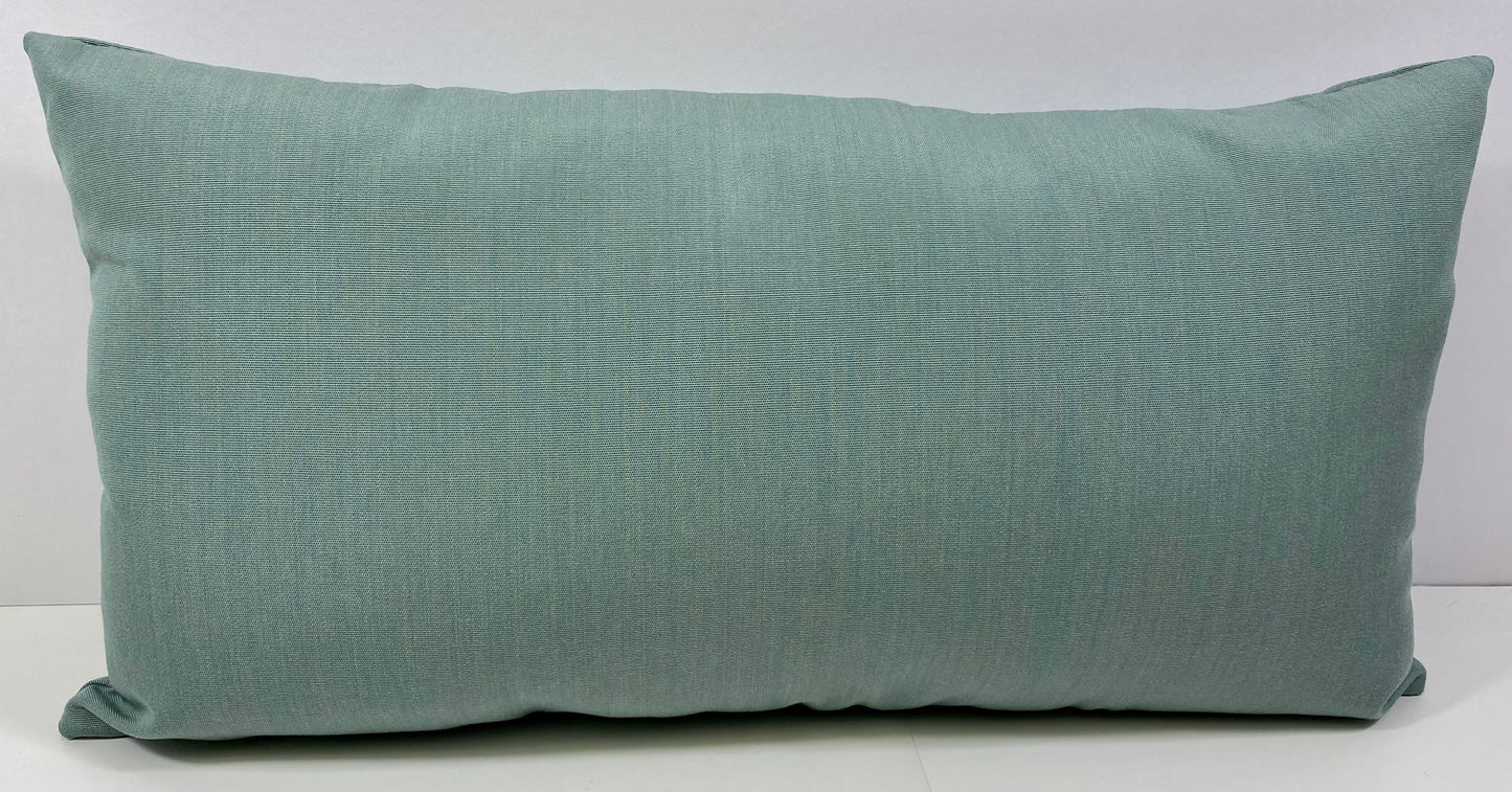 Luxury Outdoor Lumbar Pillow - 22" x 12" - La Quinta Country Club; Sunbrella, or equivalent, with fiber fill