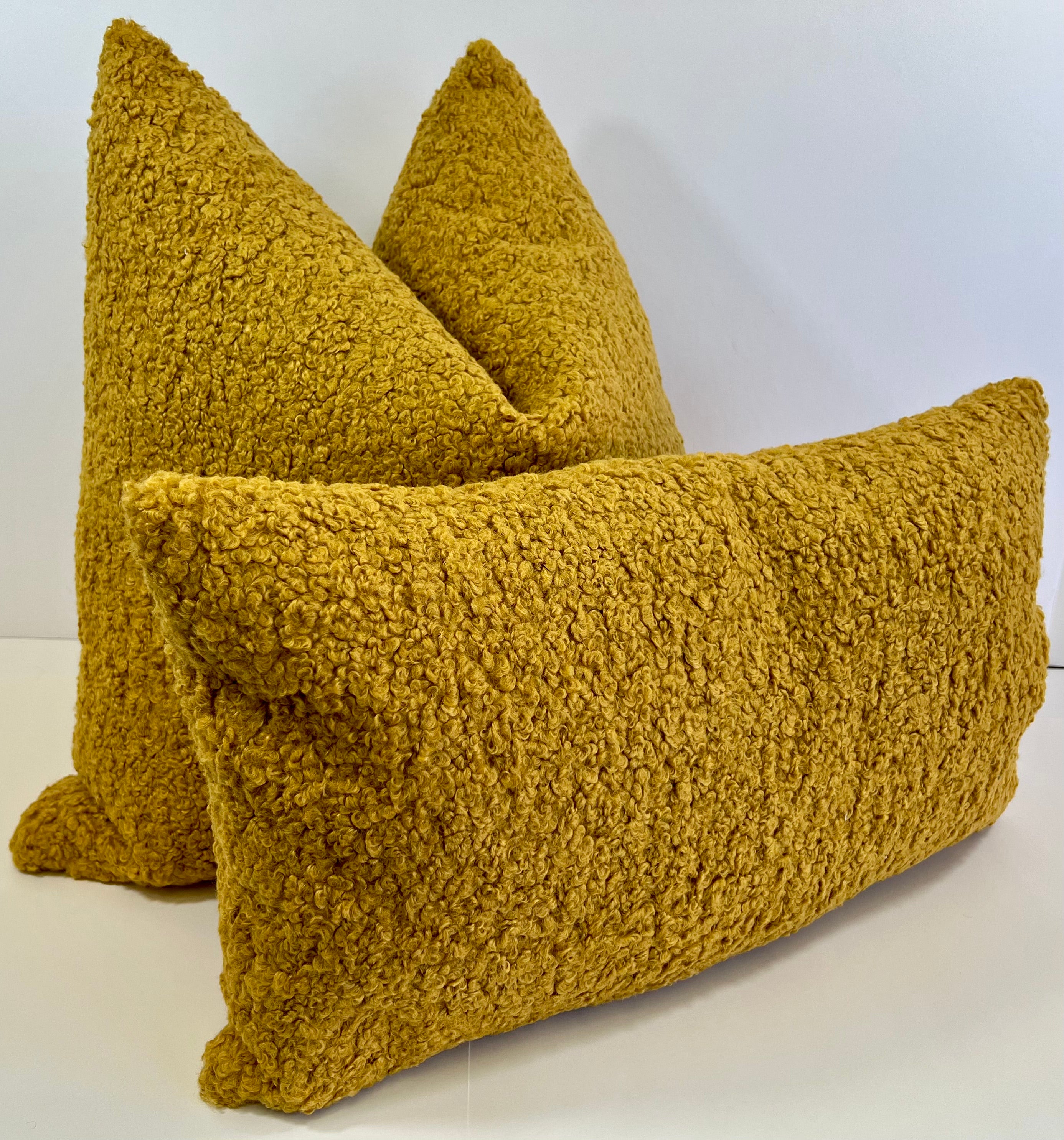 Luxury Lumbar Pillow - 24" x 14"- Poodle Dijon