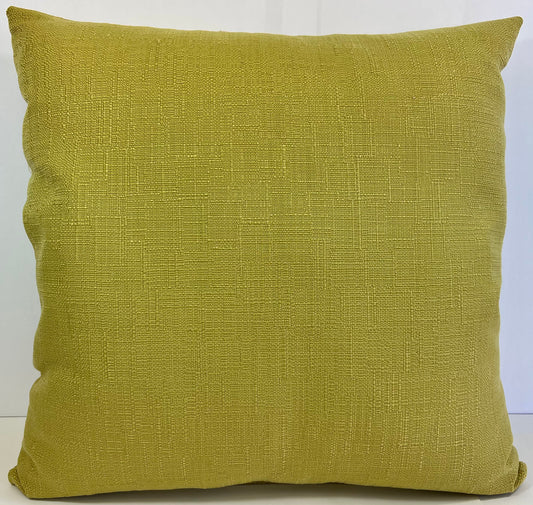 Luxury Pillow - 24" x 24" - Vermont - Spring; Fresh lime gold green in lovely texture