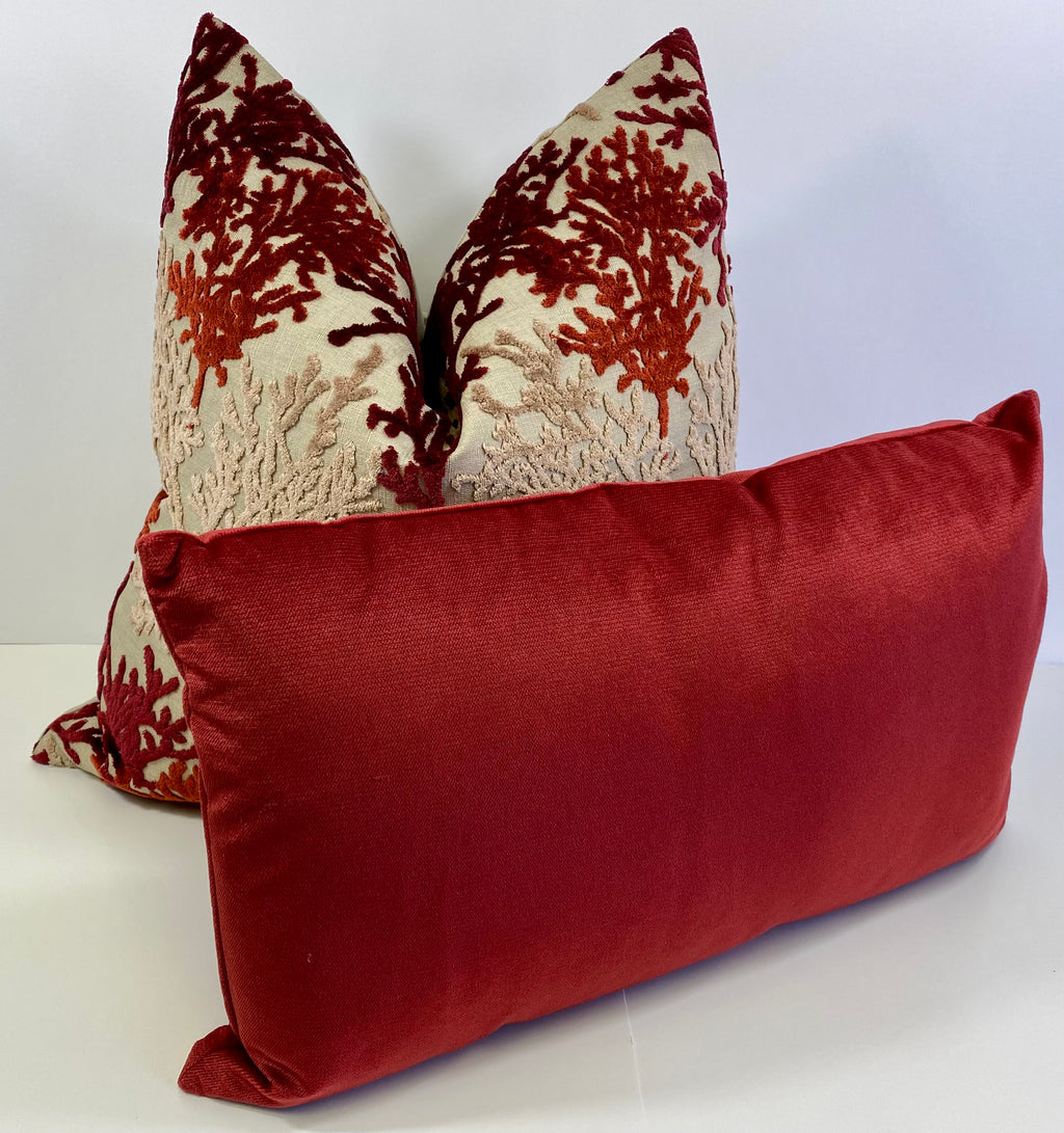 Luxury Pillow – 24" × 24" – Barbados Sunset