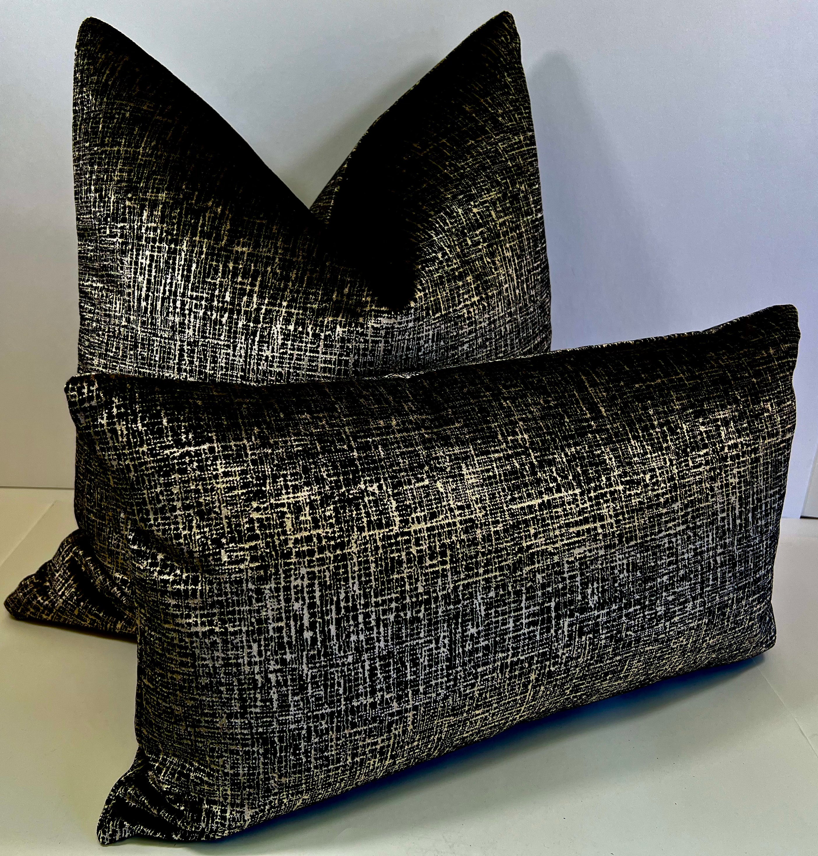 Luxury Pillow - 24” x 24” - Bristol Black