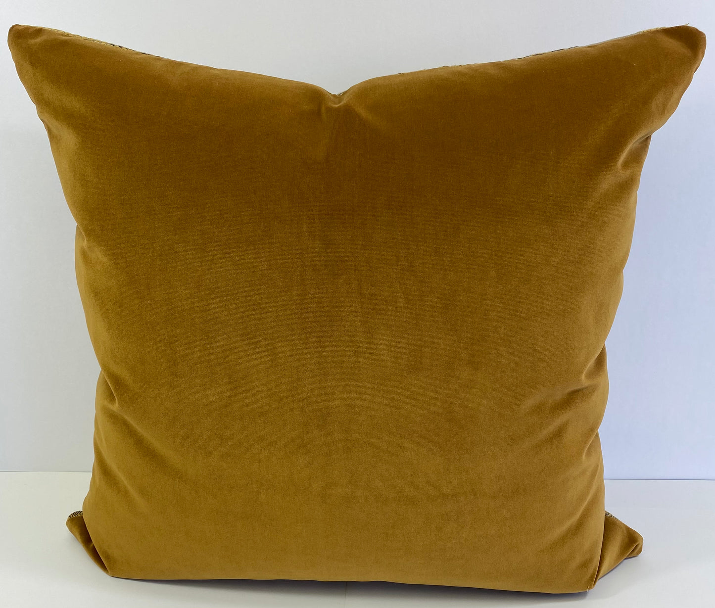 Luxury Pillow -  24" x 24" -  Aztec - Gold; Embroidered in gold, bronze and pewter