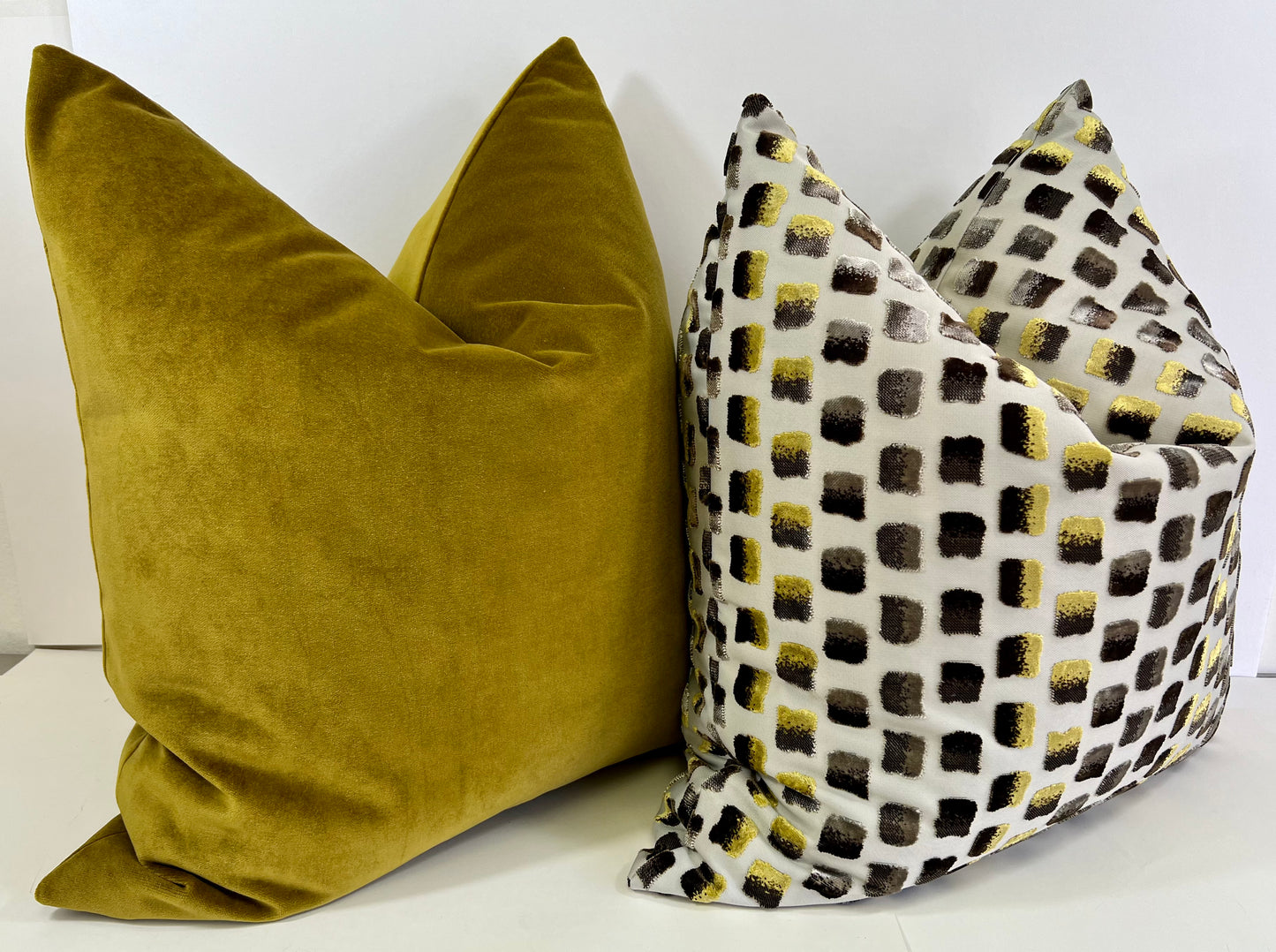 Luxury Pillow - 24" x 24" - French Garden; A beautiful shade of deep chartreuse