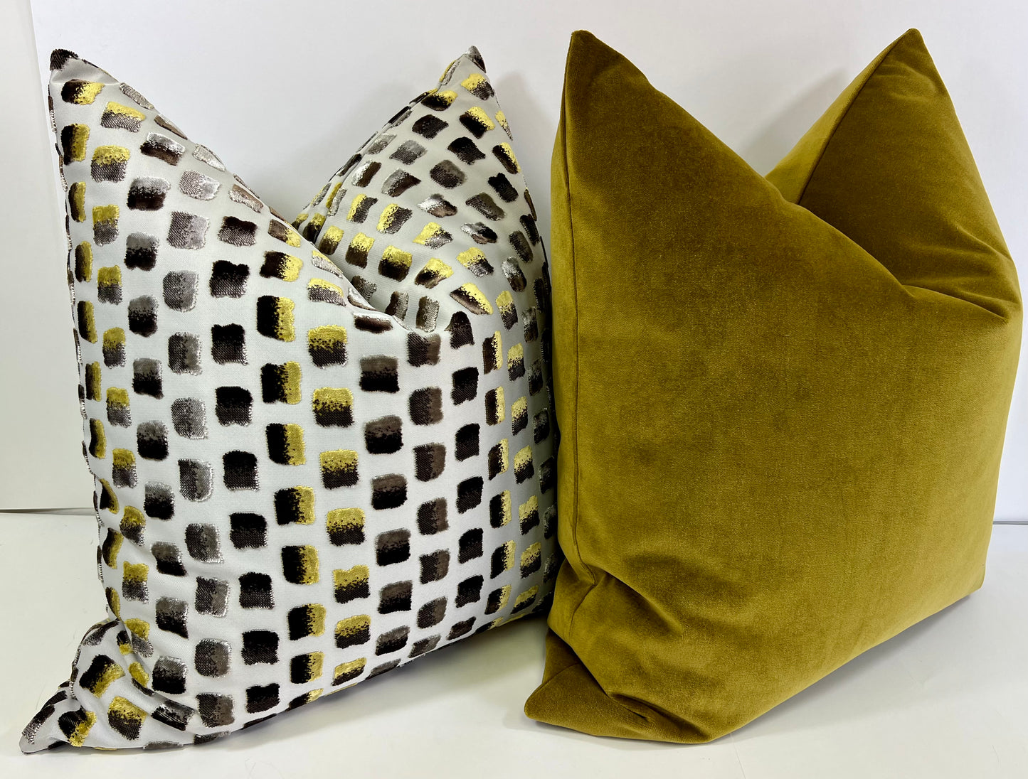 Luxury Pillow - 24" x 24" - French Garden; A beautiful shade of deep chartreuse