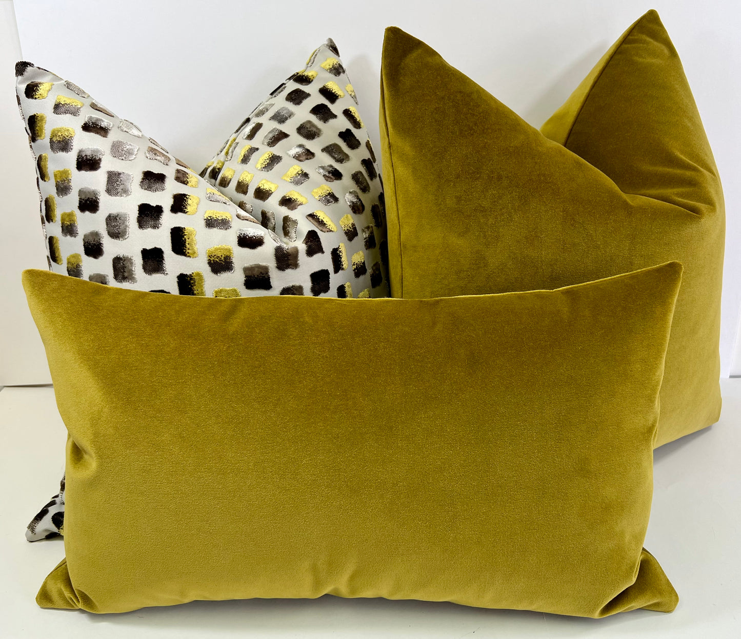 Luxury Pillow - 24" x 24" - French Garden; A beautiful shade of deep chartreuse