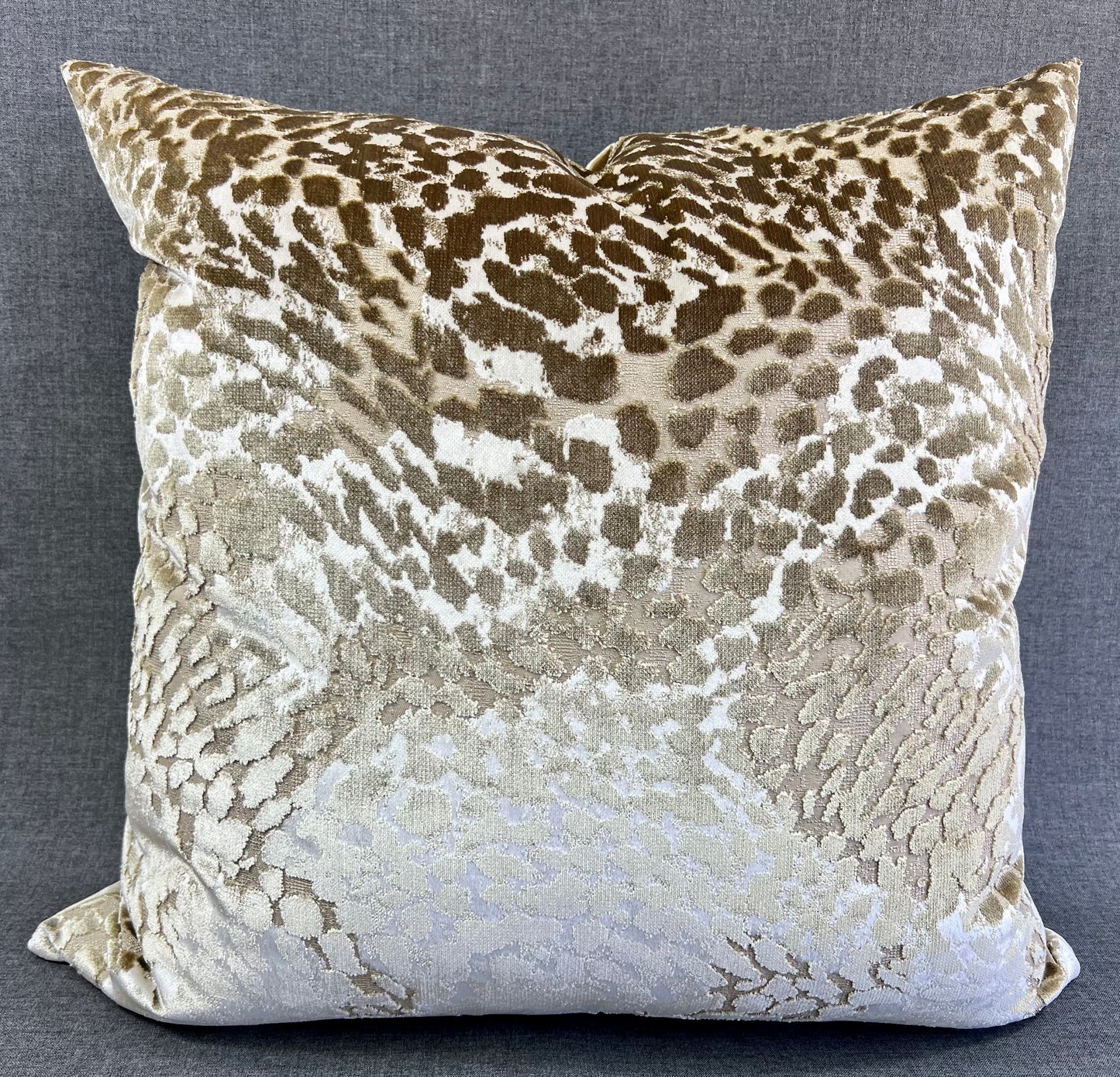 Luxury Pillow - 24" x 24" - Flirty-Gilt; Textural creamy gold - stunning