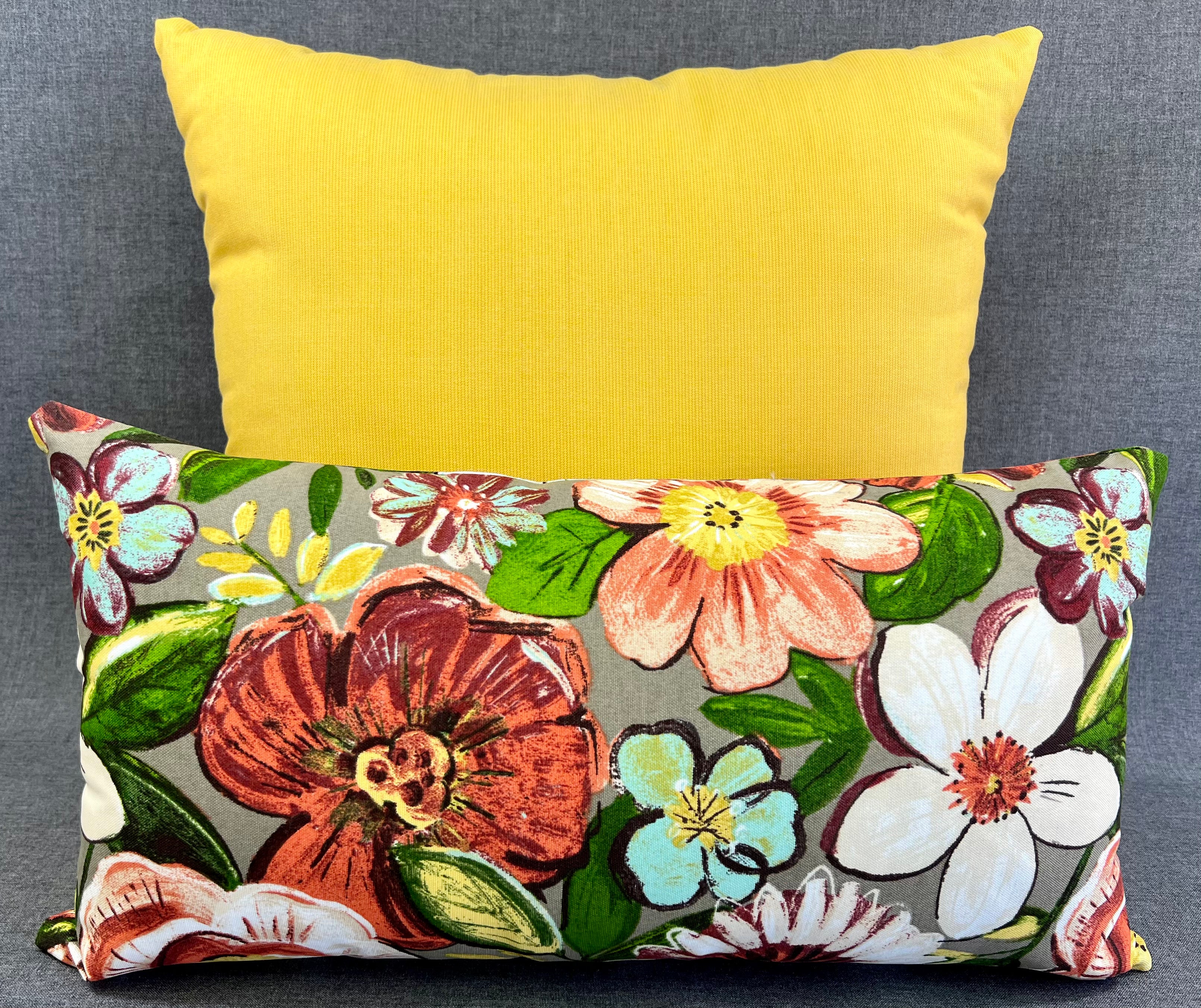 Luxury Outdoor Pillow - 22" x 22" - Tangiers-Sunshine