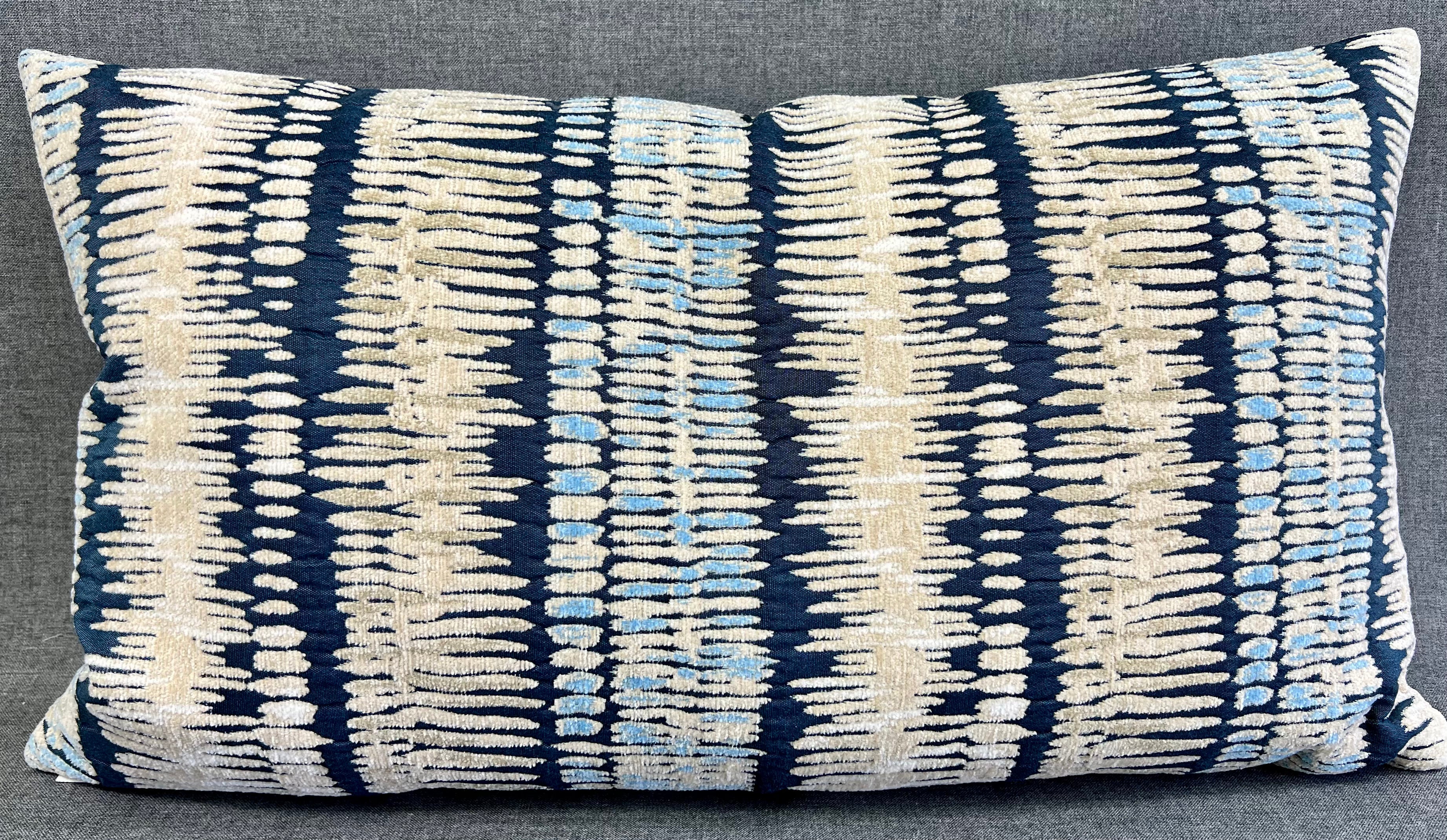 Luxury Lumbar Pillow – 24" × 14" – Zoro Indigo