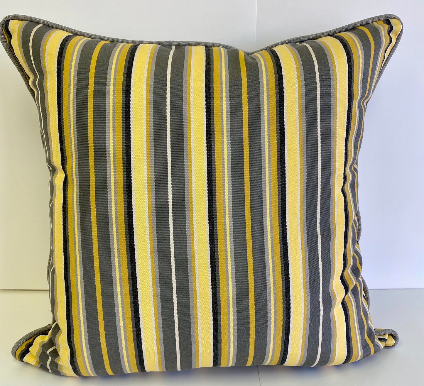 Luxury Outdoor Pillow - 22" x 22" - Seville - Stripe; Sunbrella, or equivalent, fabric with fiber fill