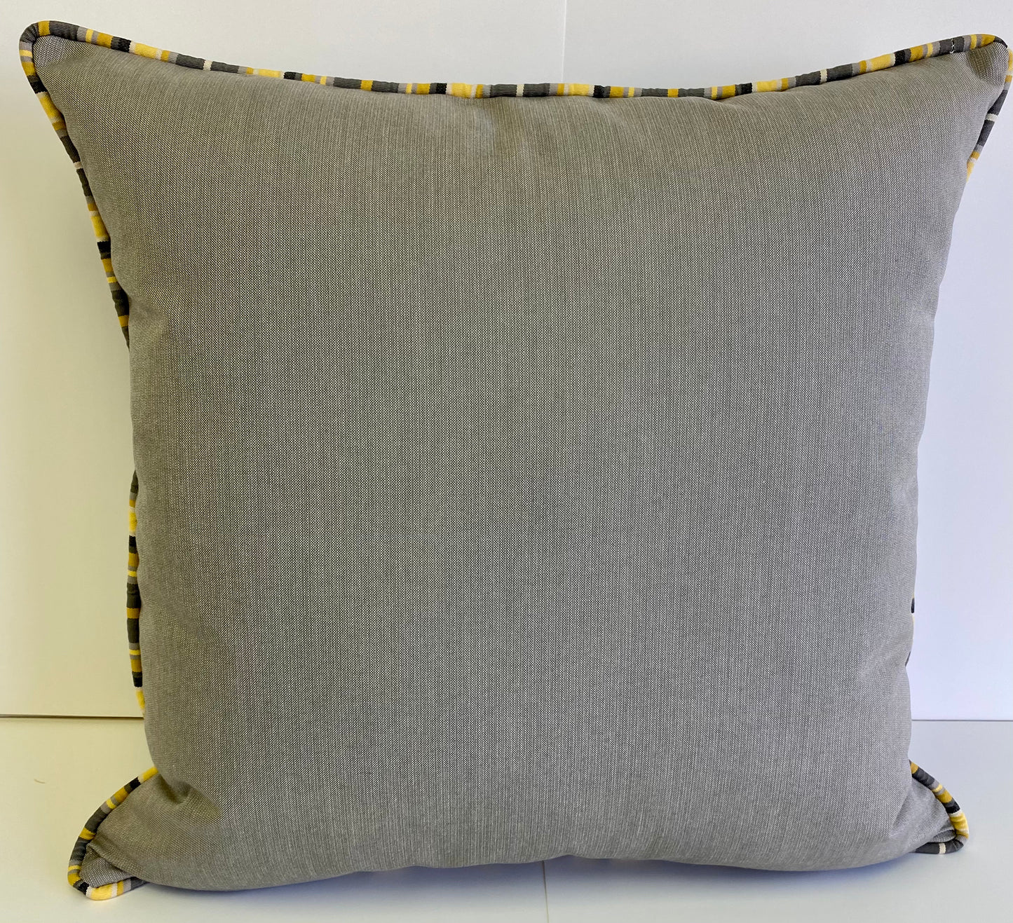 Luxury Outdoor Pillow - 22" x 22" - Seville - Thunder; Sunbrella, or equivalent, fabric with fiber fill