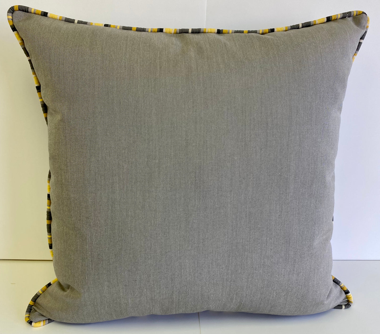 Luxury Outdoor Pillow - 22" x 22" - Seville - Thunder; Sunbrella, or equivalent, fabric with fiber fill