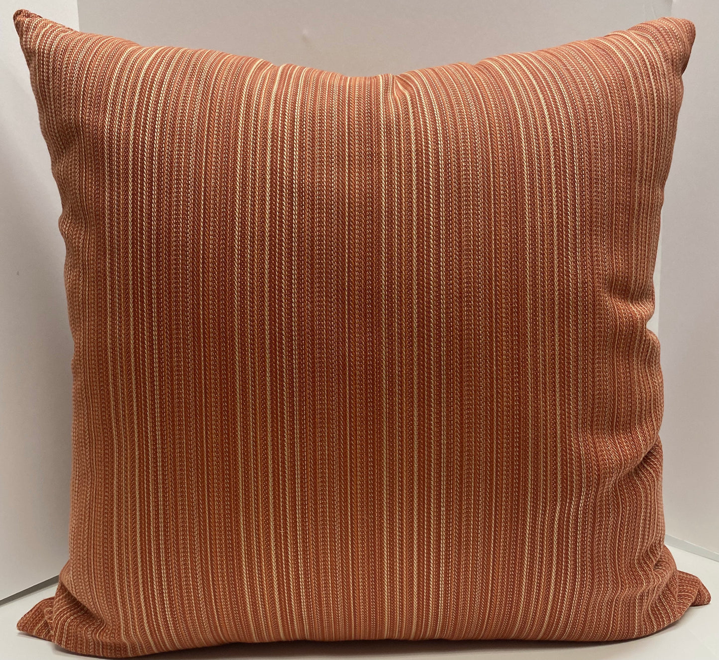 Luxury Outdoor Pillow - 22" x 22" - Jinga-Orange; Sunbrella, or equivalent, fabric with fiber fill