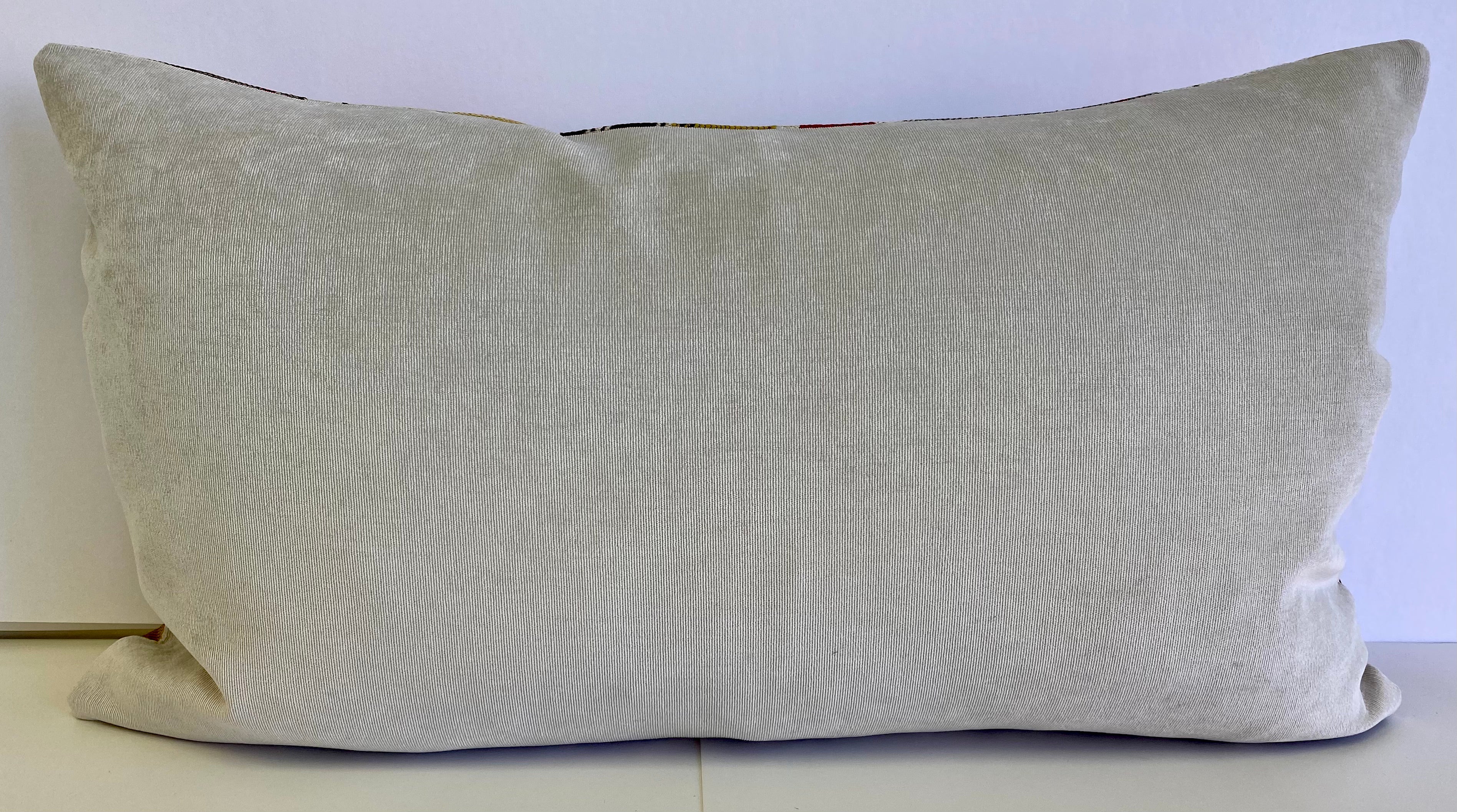 Luxury Lumbar Pillow - 24" x 14" - Funfetti Lumbar Red/Cream
