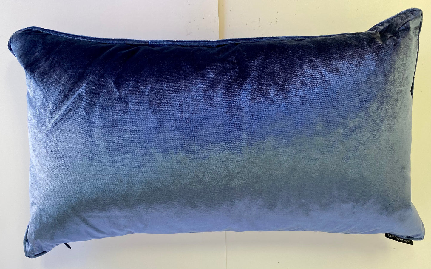 Luxury Lumbar Pillow - 24" x 14" - Iridescence Lumbar Double Front-Baltic; Lush shimmering velvet in smoky blue