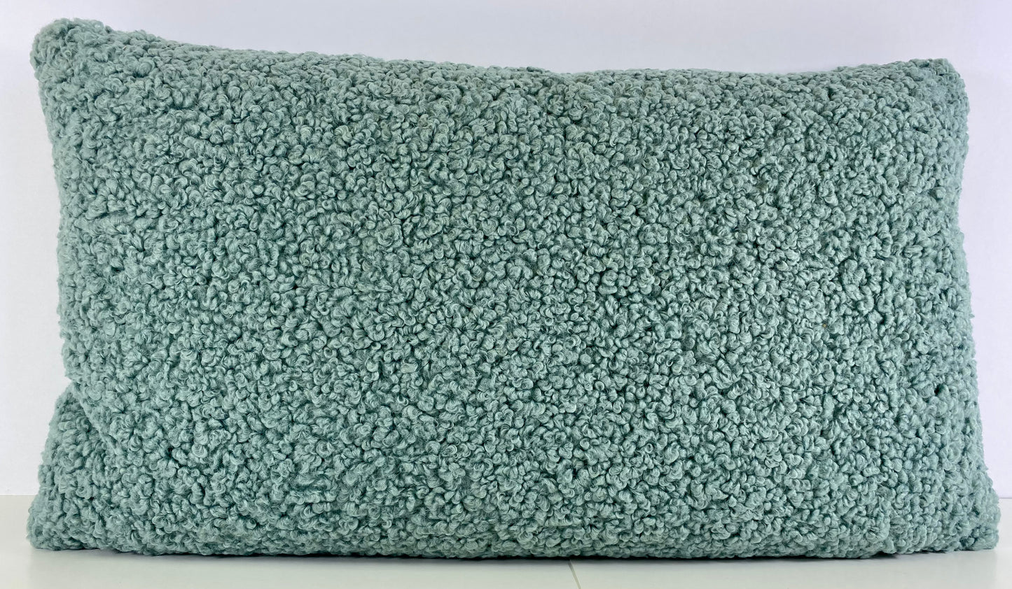 Luxury Lumbar Pillow - 24" x 14" -  Poodle Pool; Poodle like hair fiber, very soft to the touch