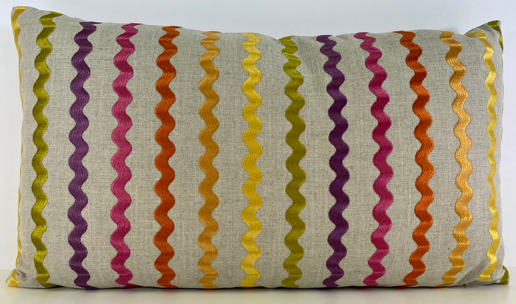 Luxury Lumbar Pillow - 24” x 14” - Samba Blossom