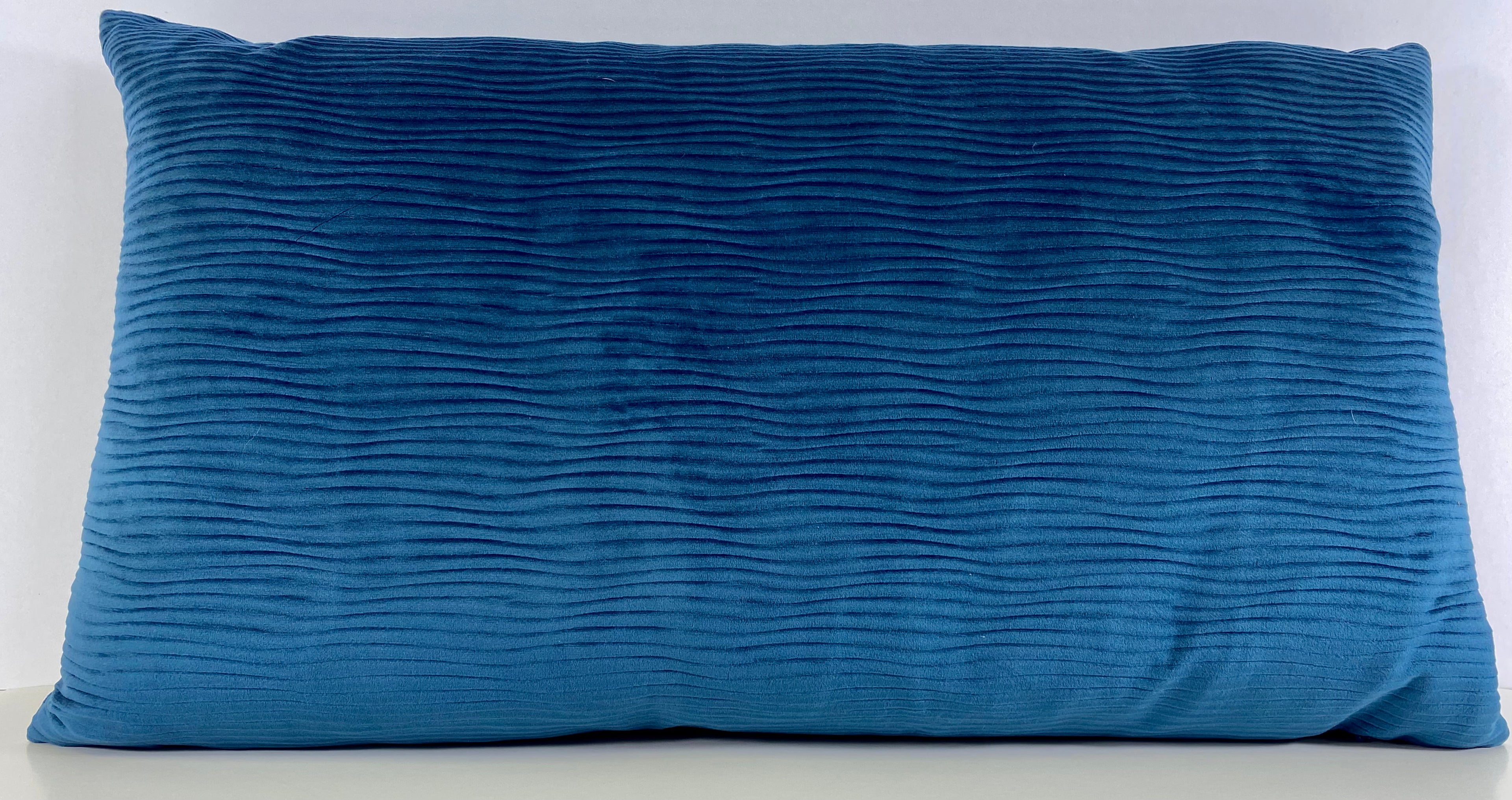 Luxury Lumbar Pillow - 24” x 14” - Stream Navy