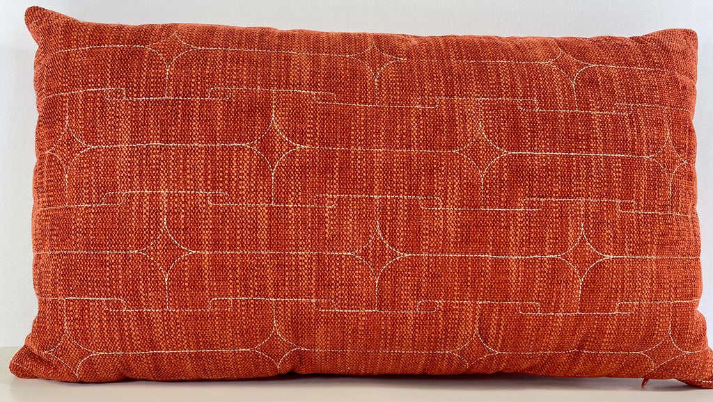 Luxury Lumbar Pillow - 24" x 14" - Unchained-Tangerine