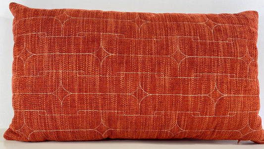 Luxury Lumbar Pillow - 24" x 14" - Unchained-Tangerine