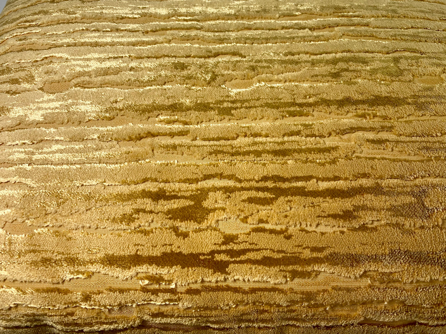 Luxury Lumbar Pillow - 24" x 14" -  Wake Dijon; Striae of gold, catching the light to give depth to the color.  A very soft texture to the touch.