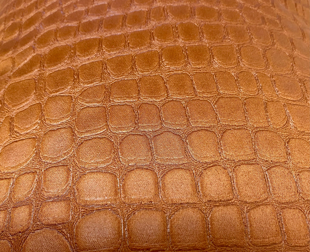 Luxury Lumbar Pillow - 24" x 14" - Croc Copper