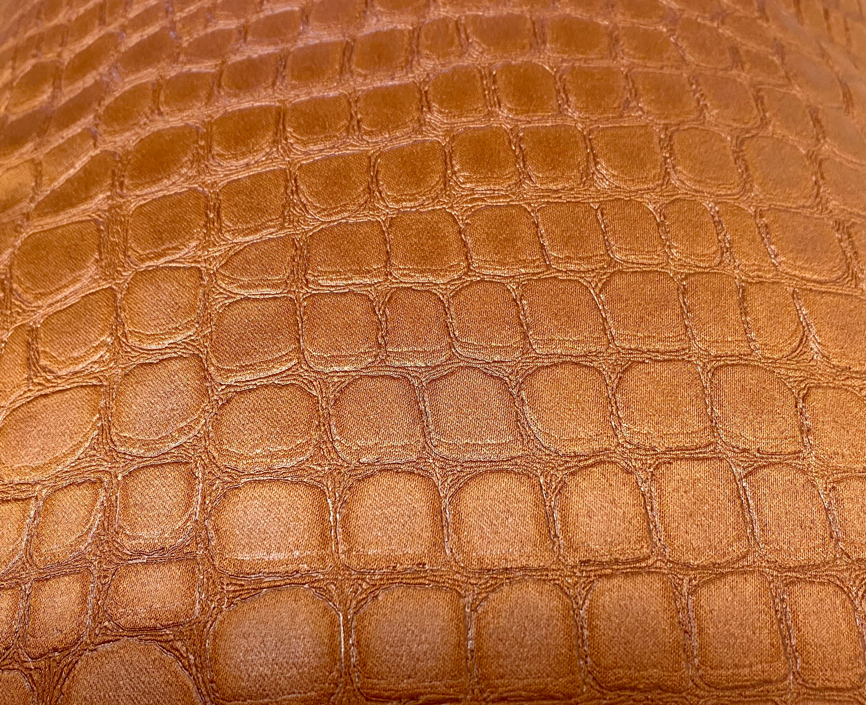 Luxury Lumbar Pillow - 24" x 14" - Croc Copper