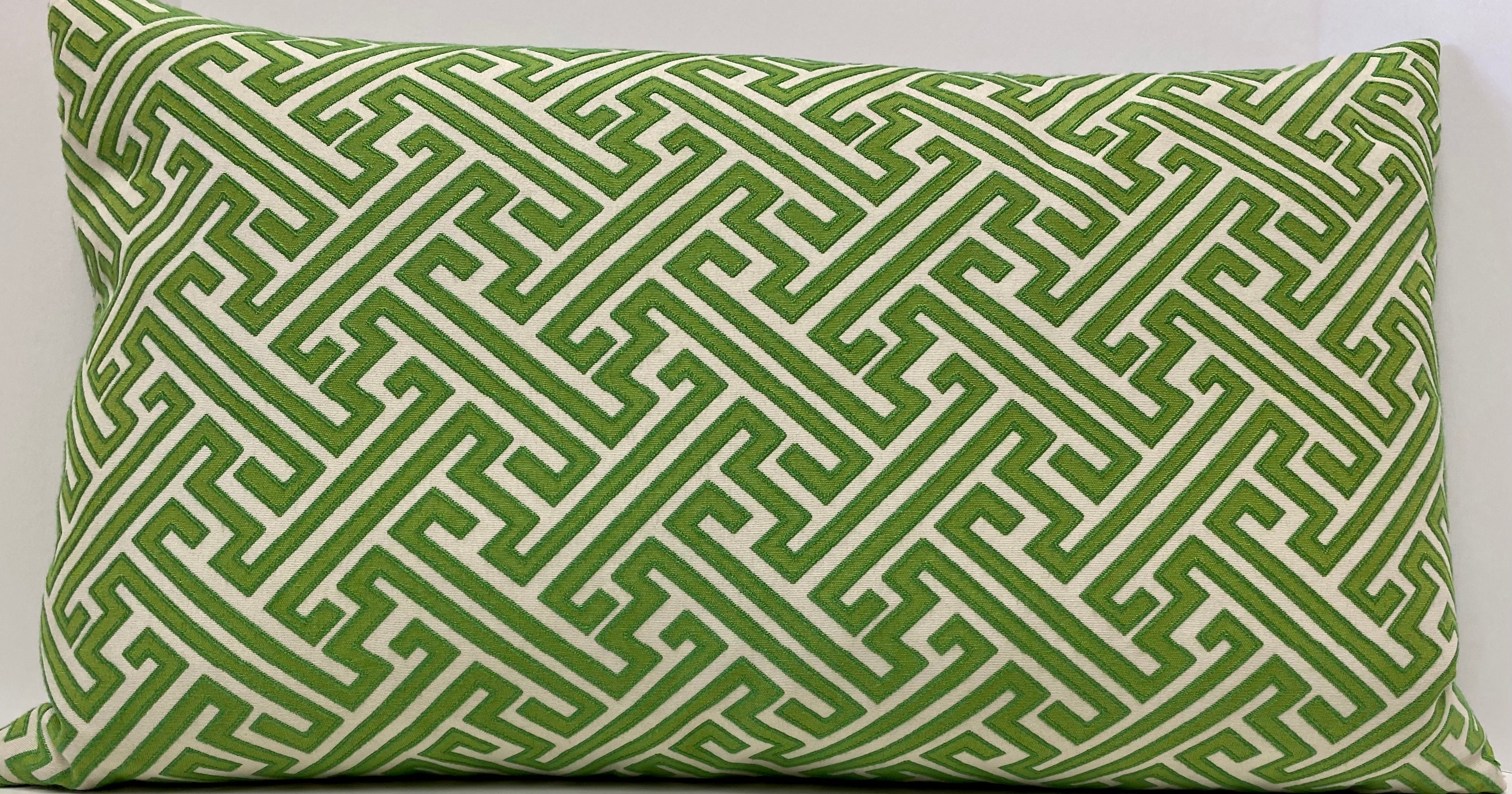 Luxury Lumbar Pillow - 24" x 14"- Amazed Green