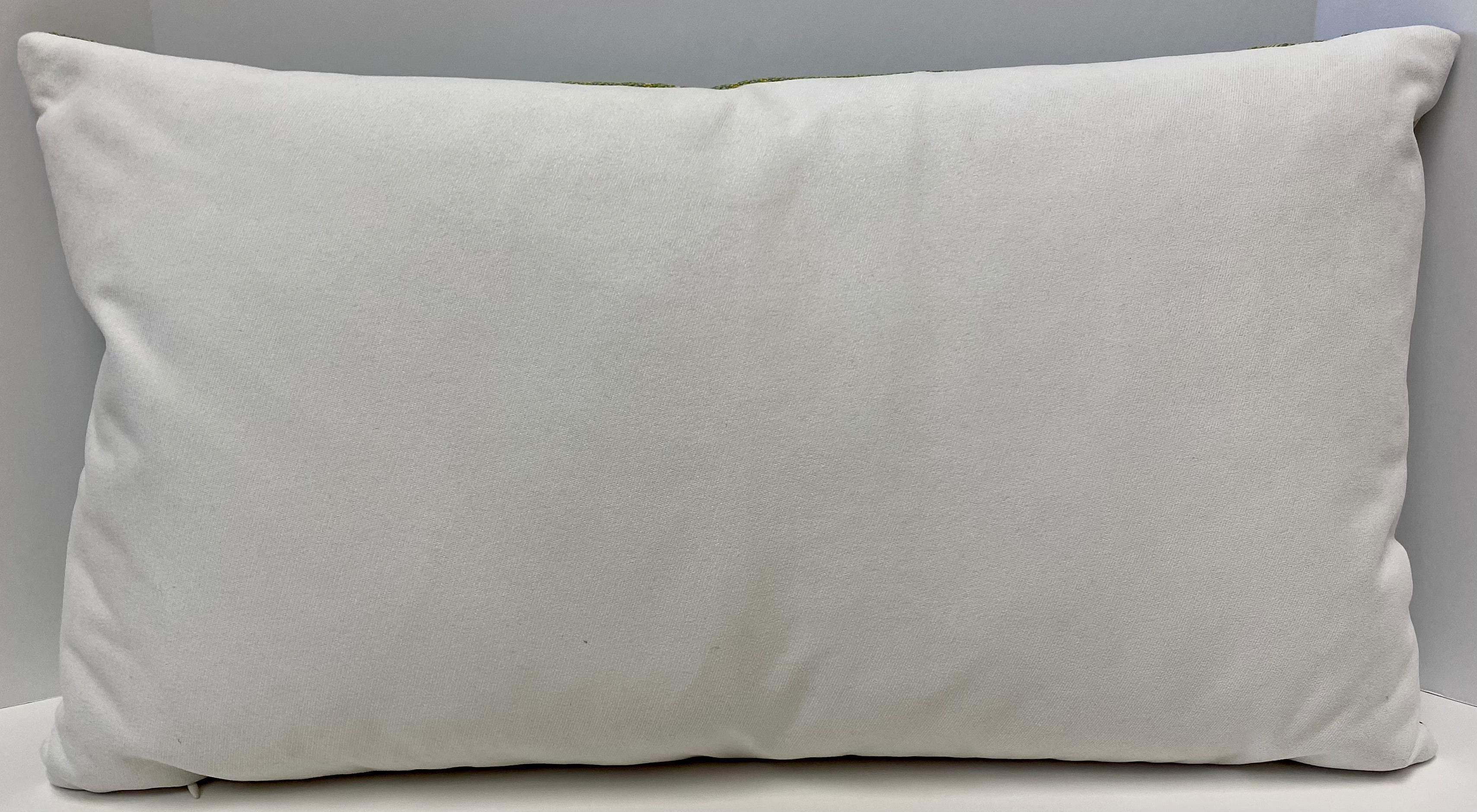 Luxury Lumbar Pillow - 24" x 14" - Denmark-Peacock