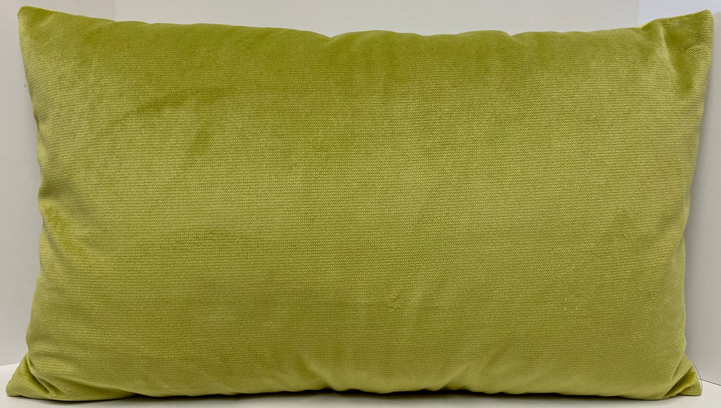 Luxury Lumbar Pillow – 24" × 14" – Belvedere Lime