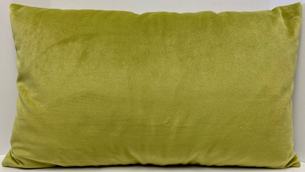 Luxury Lumbar Pillow – 24" × 14" – Belvedere Lime