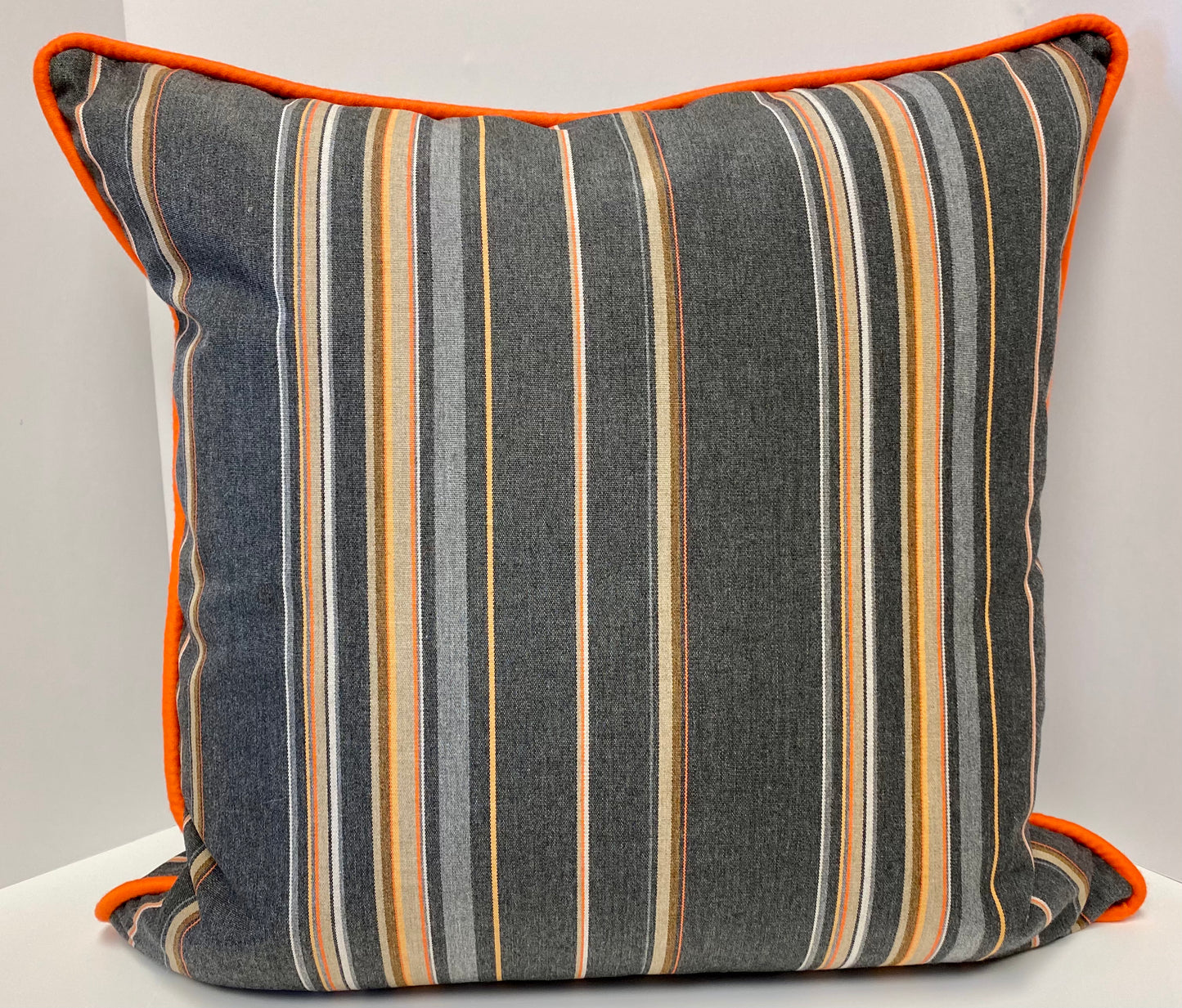 Luxury Outdoor Pillow; 22" x 22" - Vallauris-Sunset; Sunbrella, or equivalent, fabric with fiber fill