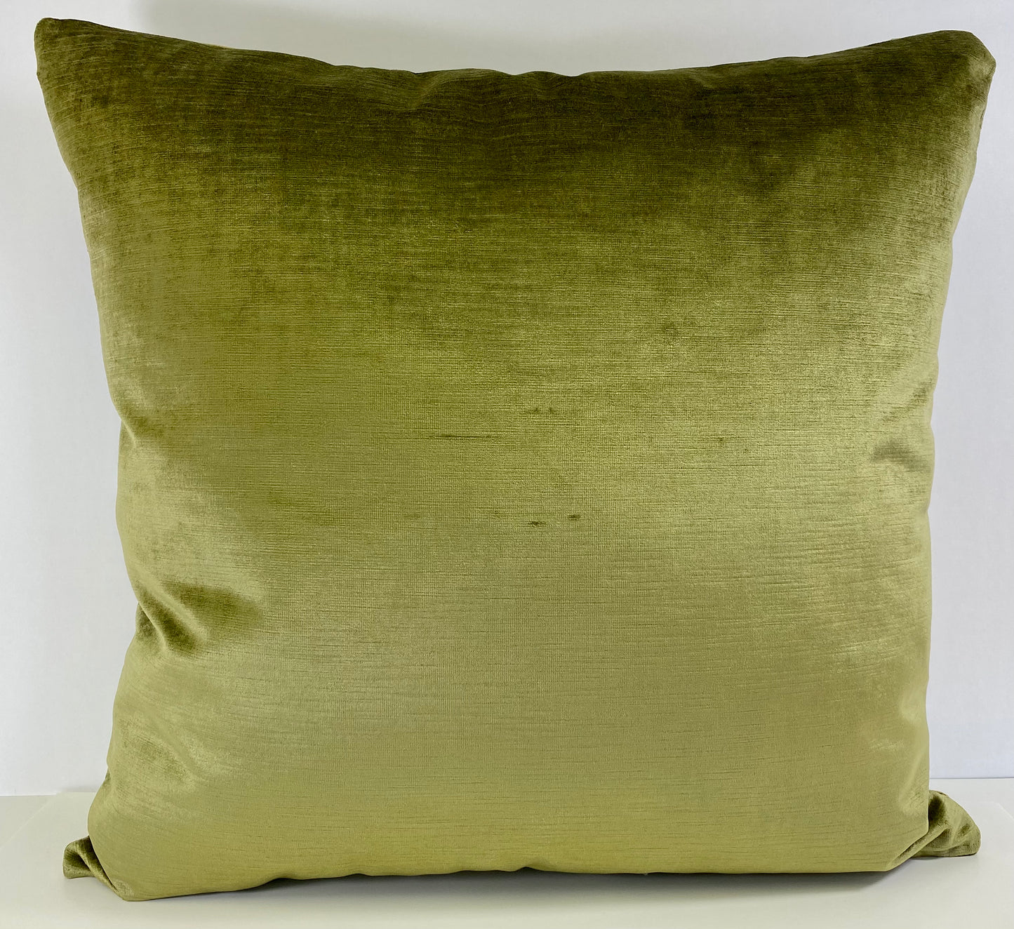 Luxury Pillow -  24" x 24" - Cactus-Green: Smooth velvety solid in a cactus green color