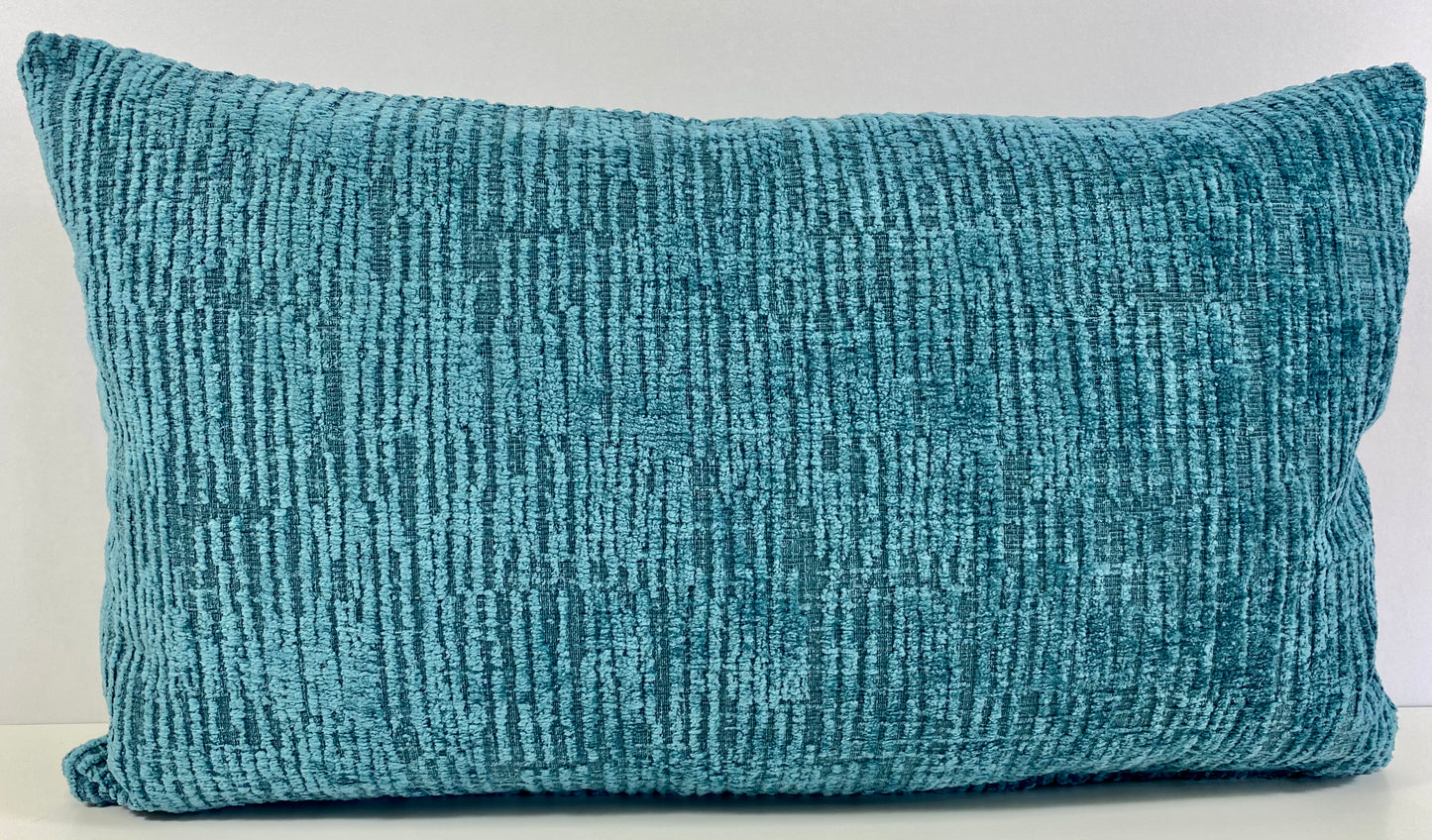 Luxury Lumbar Pillow - 24" x 14" - Confetti Pop Lumbar-Turquoise; Fresh clean turquoise chenille