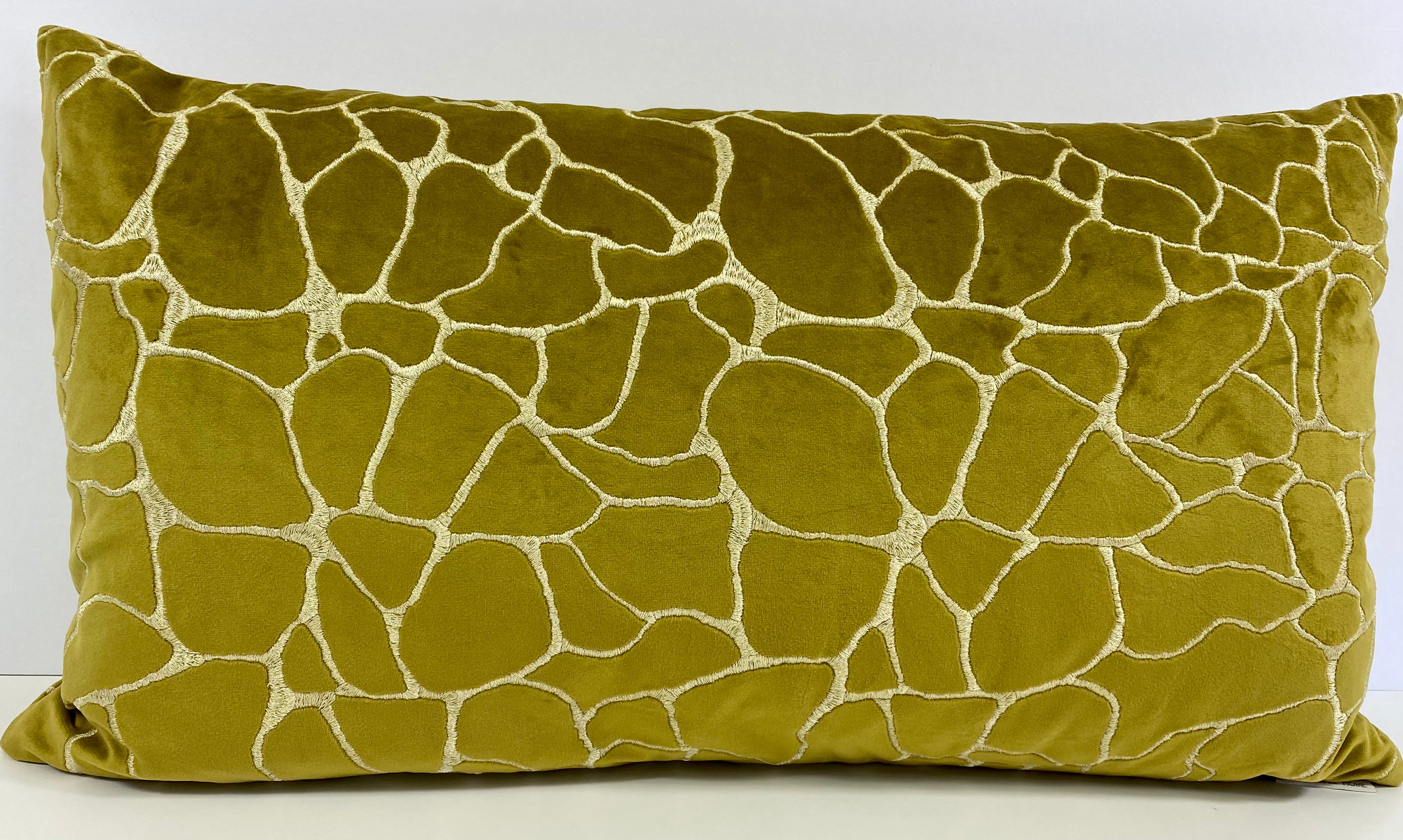 Luxury Lumbar Pillow - 24" x 14" - Dare Sulfur