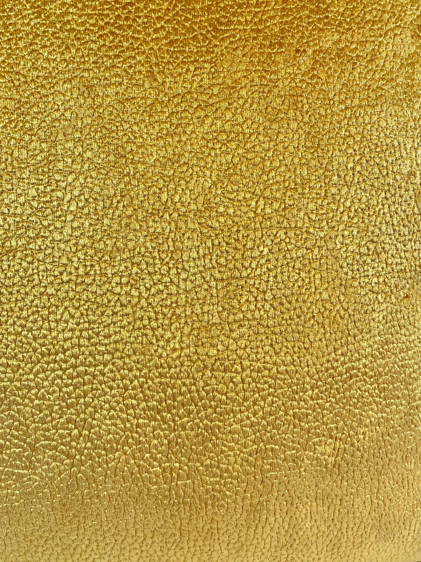 REDUCED TO CLEAR  Luxury Pillow-  24" x 24" - Bright Yellow Gold; Solid of textured shiny fabric