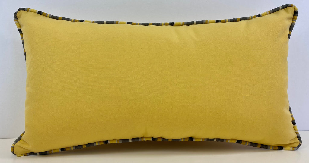 Luxury Outdoor Lumbar Pillow - 22" x 12"- Seville Juice