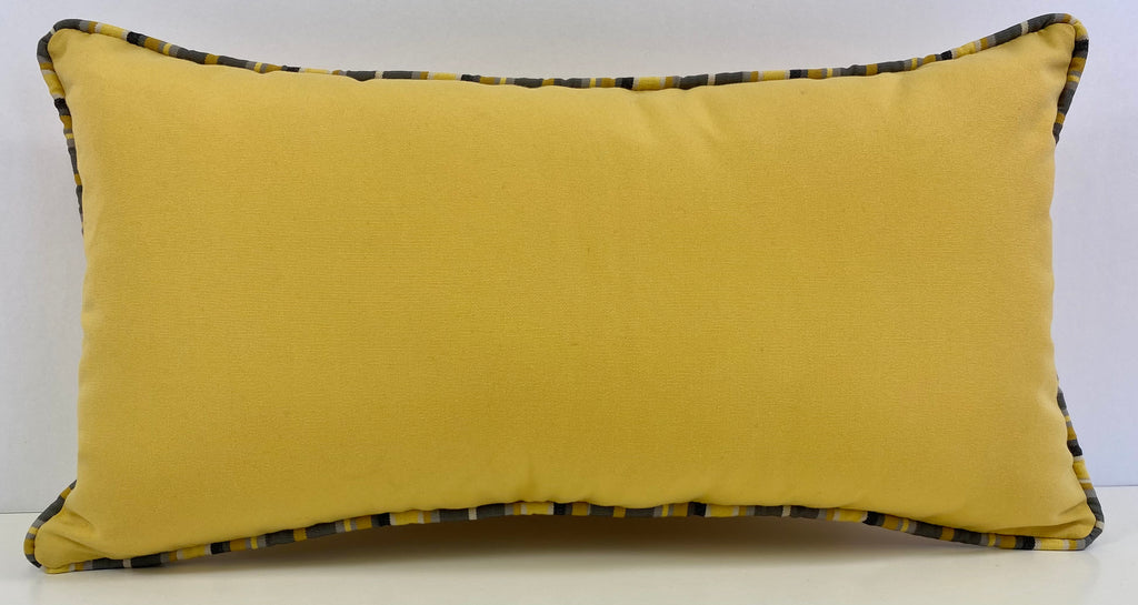 Luxury Outdoor Lumbar Pillow - 22" x 12"- Seville Juice