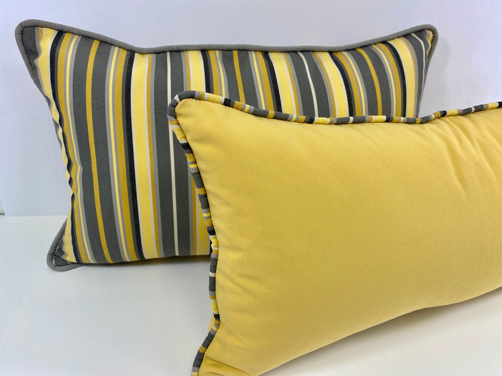 Luxury Outdoor Pillow - 22" x 22" - Seville Juice