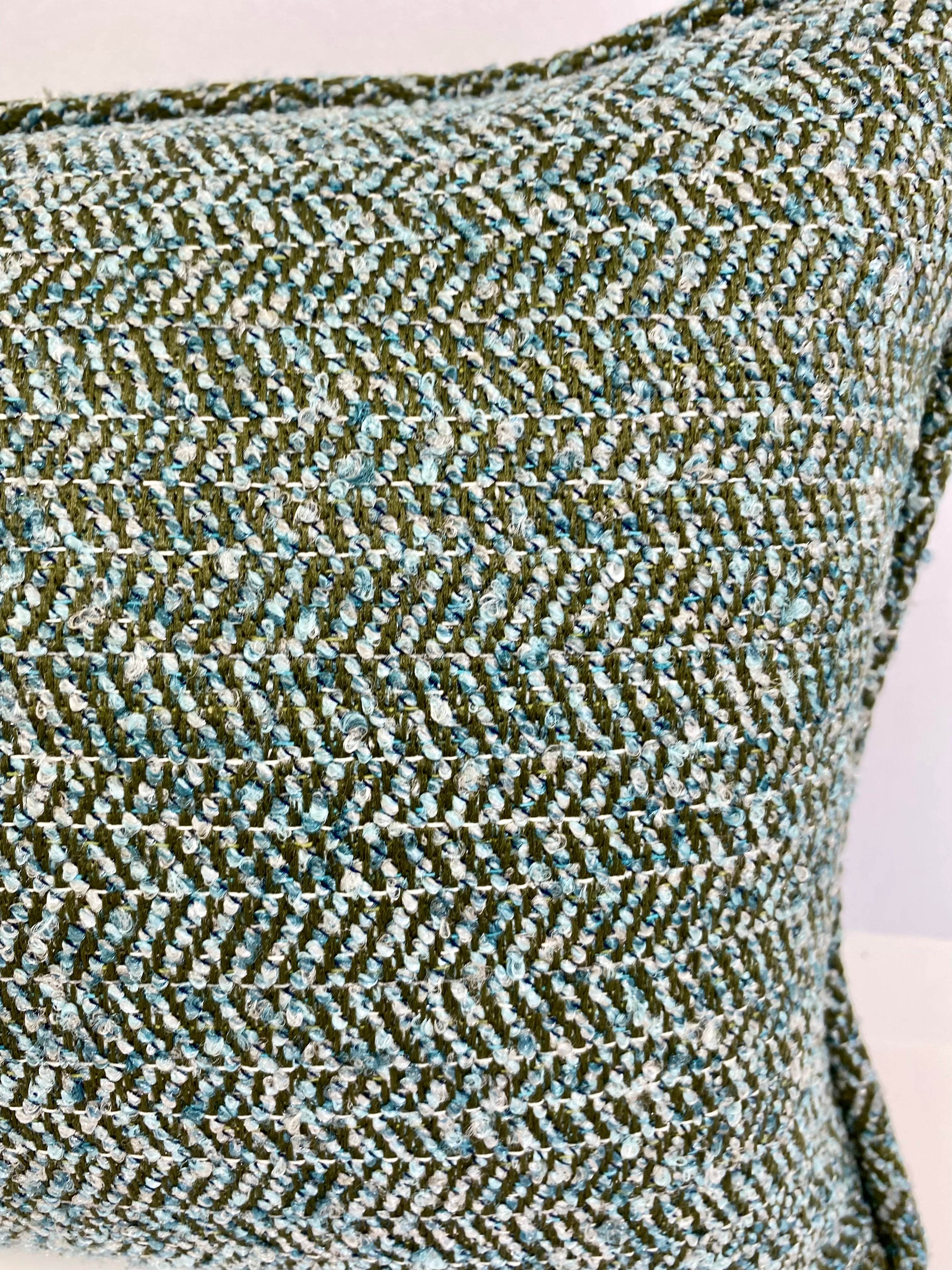 Luxury Outdoor Pillow - 22" x 22" - Maui - Rockpool