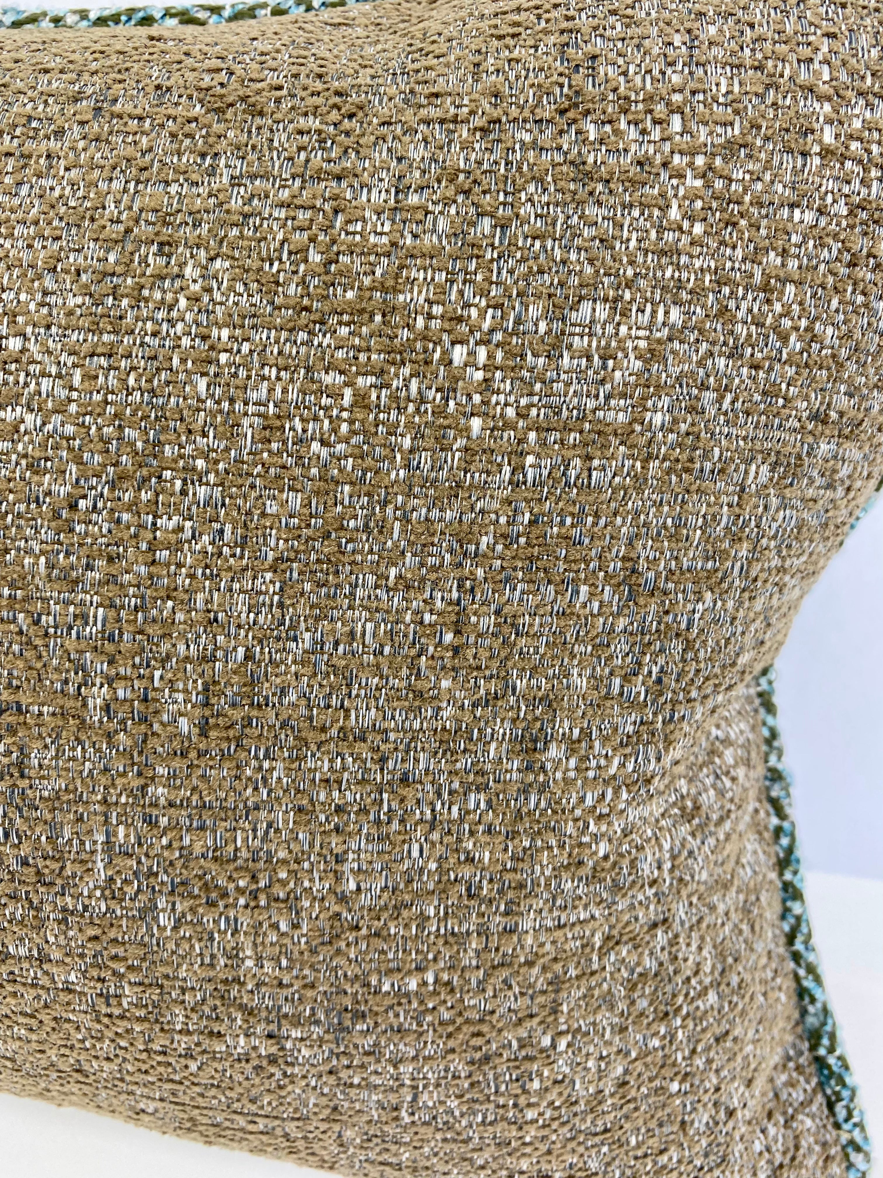 Luxury Outdoor Pillow - 22" x 22" - Maui - Rockpool