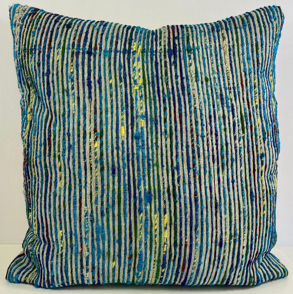 Luxury Pillow Custom 22" Color Twist-Blue