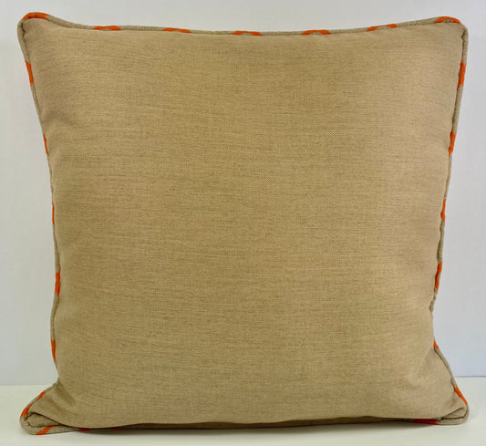 Luxury Outdoor Pillow - 22" x 22" -Casbar-Sand; Sunbrella, or equivalent, with poly fill