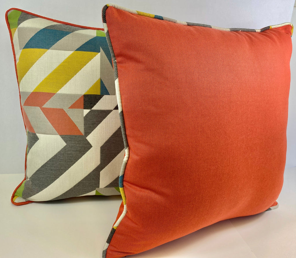 Luxury Outdoor Pillow - 22" x 22" - Saint Barts - Mezcalita