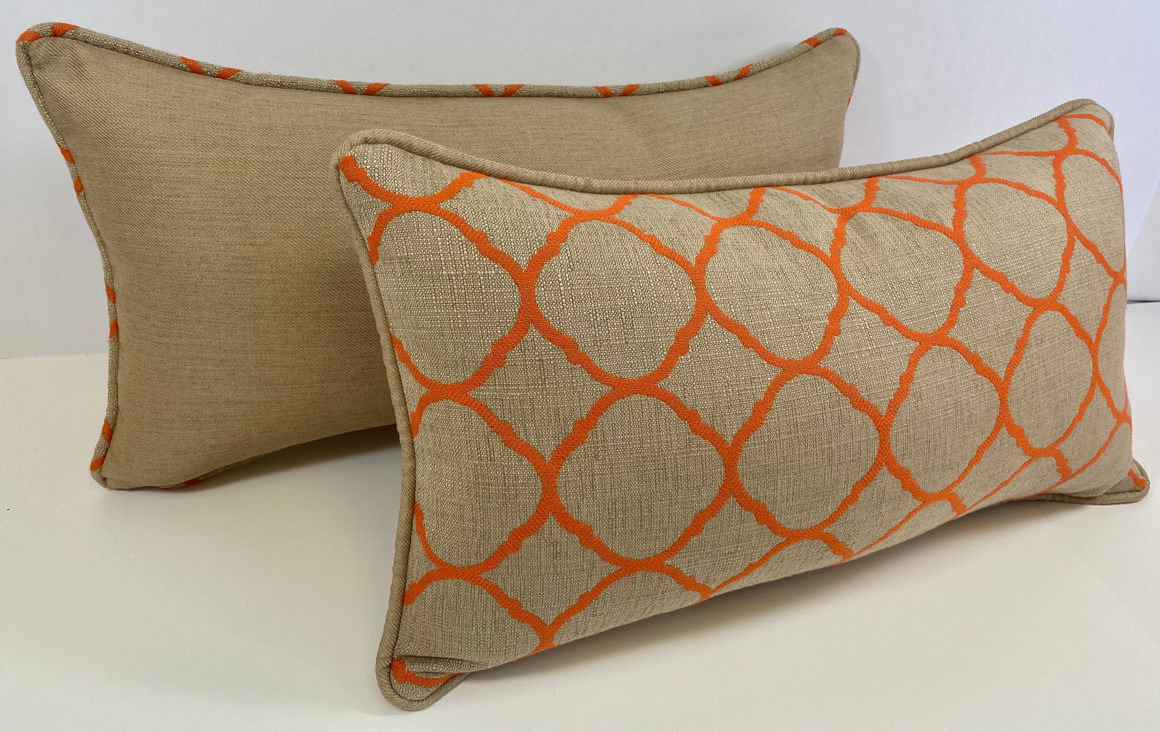 Luxury Outdoor Lumbar Pillow - 22" x 12"- Casbar Sand