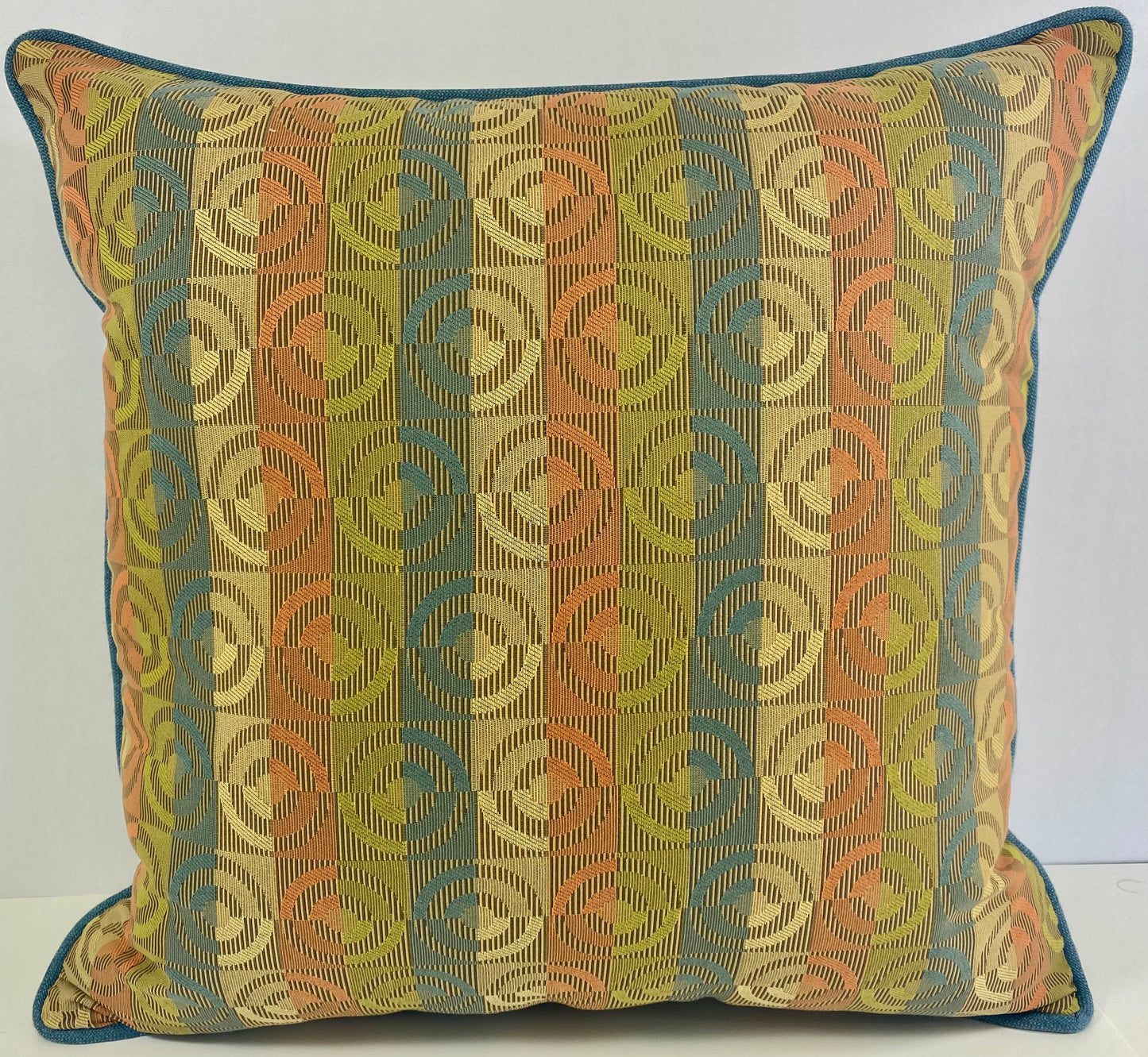 Luxury Outdoor Pillow - 22" x 22" - Cannes-Cocktail; Sunbrella, or equivalent, fabric with poly fill